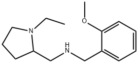 (1-ETHYL-PYRROLIDIN-2-YLMETHYL)-(2-METHOXY-BENZYL)-AMINE 结构式
