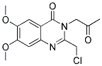 2-(CHLOROMETHYL)-6,7-DIMETHOXY-3-(2-OXOPROPYL)QUINAZOLIN-4(3H)-ONE 结构式