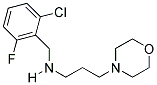 N-(2-CHLORO-6-FLUOROBENZYL)-3-MORPHOLIN-4-YLPROPAN-1-AMINE 结构式