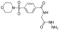 N-(2-HYDRAZINO-2-OXOETHYL)-4-(MORPHOLIN-4-YLSULFONYL)BENZAMIDE 结构式