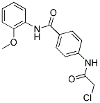 4-(2-CHLORO-ACETYLAMINO)-N-(2-METHOXY-PHENYL)-BENZAMIDE 结构式