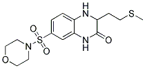 3-[2-(METHYLTHIO)ETHYL]-7-(MORPHOLIN-4-YLSULFONYL)-3,4-DIHYDROQUINOXALIN-2(1H)-ONE 结构式