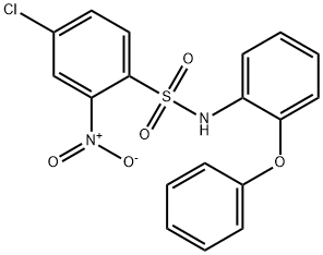 ((4-CHLORO-2-NITROPHENYL)SULFONYL)(2-PHENOXYPHENYL)AMINE 结构式