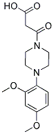 3-[4-(2,4-DIMETHOXYPHENYL)PIPERAZIN-1-YL]-3-OXOPROPANOIC ACID 结构式