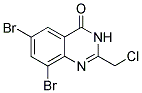 6,8-DIBROMO-2-CHLOROMETHYL-3H-QUINAZOLIN-4-ONE 结构式