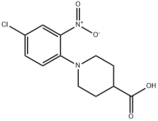 1-(4-氯-2-硝基苯基)哌啶-4-羧酸 结构式