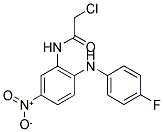 2-CHLORO-N-(2-[(4-FLUOROPHENYL)AMINO]-5-NITROPHENYL)ACETAMIDE 结构式