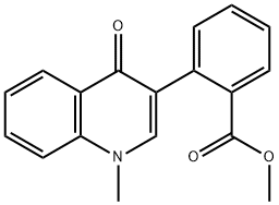 2-(1-METHYL-4-OXO-1,4-DIHYDRO-QUINOLIN-3-YL)-BENZOIC ACID METHYL ESTER 结构式