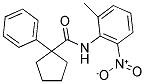 N-(6-METHYL-2-NITROPHENYL)(PHENYLCYCLOPENTYL)FORMAMIDE 结构式