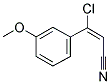 3-CHLORO-3-(3-METHOXYPHENYL)ACRYLONITRILE 结构式