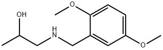 1-(2,5-DIMETHOXY-BENZYLAMINO)-PROPAN-2-OL 结构式