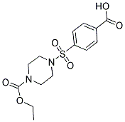 4-(4-CARBOXY-BENZENESULFONYL)-PIPERAZINE-1-CARBOXYLIC ACID ETHYL ESTER 结构式