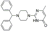 2-(4-BENZHYDRYLPIPERAZIN-1-YL)-6-METHYLPYRIMIDIN-4(3H)-ONE 结构式