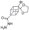 1-BROMOSPIRO(PENTACYCLO[4.3.0.0(2,5).0(3,8).0(4,7)]NONANE-9,2'-[1,3]-DIOXOLANE)-4-CARBOHYDRAZIDE 结构式