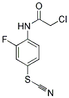 4-[(CHLOROACETYL)AMINO]-3-FLUOROPHENYL THIOCYANATE 结构式