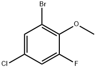 2-溴-4-氯-6-氟苯甲醚 结构式