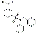 3-(BENZYL-PHENYL-SULFAMOYL)-BENZOIC ACID 结构式