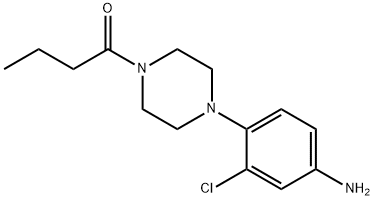 1-[4-(4-氨基-2-氯苯基)-1-	哌嗪]丁-1-酮 结构式