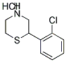 2-(2-CHLOROPHENYL) THIOMORPHOLINE HYDROCHLORIDE 结构式