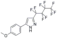 3-PERFLUOROBUTYL-5-(4-METHOXYPHENYL)PYRAZOLE 结构式