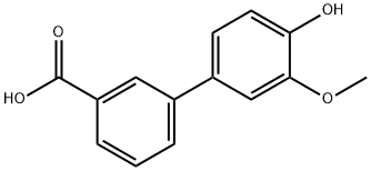 4-HYDROXY-3-METHOXYBIPHENYL-3-CARBOXYLIC ACID 结构式