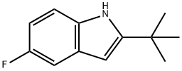 2-(叔丁基)-5-氟-1H-吲哚 结构式