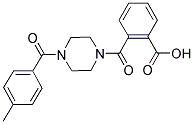 2-([4-(4-METHYLBENZOYL)PIPERAZIN-1-YL]CARBONYL)BENZOIC ACID 结构式