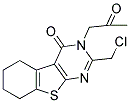 2-(CHLOROMETHYL)-3-(2-OXOPROPYL)-5,6,7,8-TETRAHYDRO[1]BENZOTHIENO[2,3-D]PYRIMIDIN-4(3H)-ONE 结构式