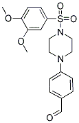 4-(4-[(3,4-DIMETHOXYPHENYL)SULFONYL]PIPERAZIN-1-YL)BENZALDEHYDE 结构式