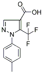 1-(4-METHYLPHENYL)-5-(TRIFLUOROMETHYL)-1H-PYRAZOLE-4-CARBOXYLIC ACID 结构式