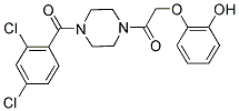 2-(2-[4-(2,4-DICHLOROBENZOYL)PIPERAZIN-1-YL]-2-OXOETHOXY)PHENOL 结构式