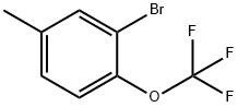 2-溴-4-甲基-1-三氟甲氧基苯 结构式