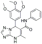 5-METHYL-N-PHENYL-7-(3,4,5-TRIMETHOXYPHENYL)-4,7-DIHYDRO-[1,2,4]TRIAZOLO[1,5-A]PYRIMIDINE-6-CARBOXAMIDE 结构式