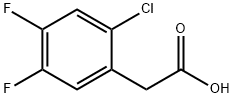 2-氯-4,5-二氟苯乙酸 结构式