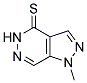 1-METHYL-1,5-DIHYDRO-4H-PYRAZOLO[3,4-D]PYRIDAZINE-4-THIONE 结构式