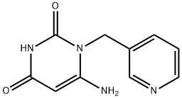 6-AMINO-1-(PYRIDIN-3-YLMETHYL)PYRIMIDINE-2,4(1H,3H)-DIONE 结构式