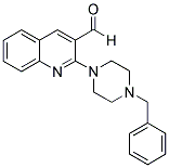 2-(4-BENZYL-PIPERAZIN-1-YL)-QUINOLINE-3-CARBALDEHYDE 结构式