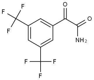 3,5-BIS(TRIFLUOROMETHYL)PHENYLGLYOXYAMIDE 结构式