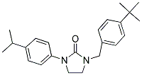 1-(4-TERT-BUTYLBENZYL)-3-(4-ISOPROPYLPHENYL)IMIDAZOLIDIN-2-ONE 结构式