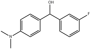 (4-(二甲氨基)苯基)(3-氟苯基)甲醇 结构式