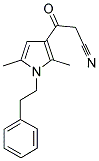 3-(2,5-DIMETHYL-1-PHENETHYL-1H-PYRROL-3-YL)-3-OXO-PROPIONITRILE 结构式