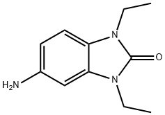 5-氨基-1,3-二乙基-1,3-二氢-苯并咪唑基-2-酮 结构式