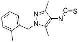 4-ISOTHIOCYANATO-3,5-DIMETHYL-1-(2-METHYL-BENZYL)-1H-PYRAZOLE 结构式