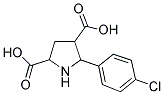 5-(4-CHLOROPHENYL)-2,4-PYRROLIDINEDICARBOXYLIC ACID 结构式