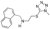 N-(2-((1-METHYL-1H-TETRAZOL-5-YL)THIO)ETHYL)-N-(1-NAPHTHYLMETHYL)AMINE 结构式