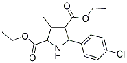 DIETHYL 5-(4-CHLOROPHENYL)-3-METHYL-2,4-PYRROLIDINEDICARBOXYLATE 结构式