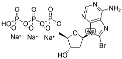 8-BROMO-2'-DEOXY-ADENOSINE-5'-TRIPHOSPHATE, SODIUM SALT 结构式