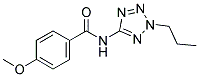 4-METHOXY-N-(2-PROPYL-2H-TETRAZOL-5-YL)BENZAMIDE 结构式