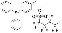 DIPHENYL(4-METHYLPHENYL)SULPHONIUM NONAFLATE 结构式