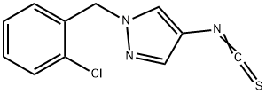 1-(2-CHLORO-BENZYL)-4-ISOTHIOCYANATO-1H-PYRAZOLE 结构式